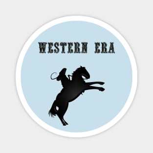 Western Era -  Cowboy on Horseback 9 Magnet